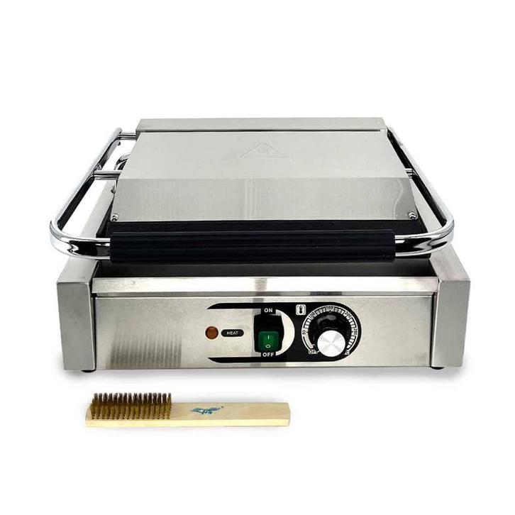 HCB Paninigrill - geribbeld/glad - 230V - RVS, Zakelijke goederen, Horeca | Keukenapparatuur, Nieuw in verpakking, Overige typen