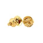 Gouden solitair oorstekers met bloedkoraal 14 krt, Sieraden, Tassen en Uiterlijk, Oorbellen, Ophalen of Verzenden, Nieuw