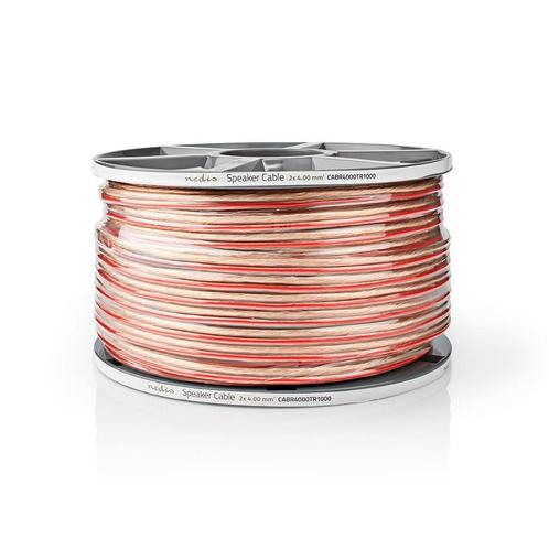 Luidsprekerkabel 2x 4 mm2 koperkern 100 m Speakerkabel, Audio, Tv en Foto, Audiokabels en Televisiekabels, Luidsprekerkabel, Nieuw