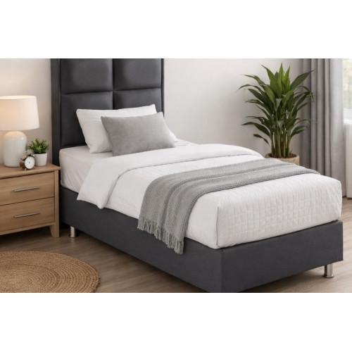 Compleet 1-persoons Opberg Boxspring Magnum, Huis en Inrichting, Slaapkamer | Boxsprings, Zwart, Nieuw, Ophalen of Verzenden