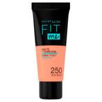 Maybelline New York Fit Me Matte & Poreless 250 Sun Beige, Verzenden, Nieuw, Make-up