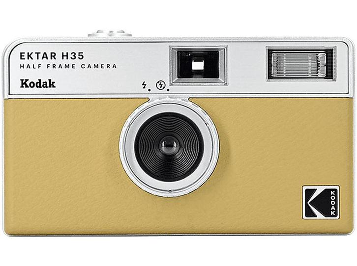 Kodak -  Ektar H35 Analoge Retrocamera Met Flits  - Geel, Audio, Tv en Foto, Fotocamera's Analoog, Nieuw, Kodak, Verzenden