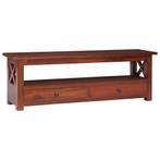 vidaXL Tv-meubel 115x30x40 cm massief mahoniehout bruin, Huis en Inrichting, 100 tot 150 cm, Verzenden, Nieuw, Minder dan 100 cm