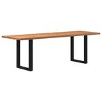 vidaXL Eettafel met natuurlijke rand 240x80x74 cm massief, Huis en Inrichting, Tafels | Eettafels, Verzenden, Nieuw