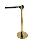 HCB Afzetpaal - trekband - 200 cm - goud - RVS, Verzenden