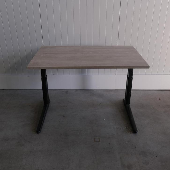 Ahrend Knop instelbaar bureau C-poot - 120x80cm - BR90, Huis en Inrichting, Bureaus, Bureau, Nieuw, In hoogte verstelbaar, Ophalen of Verzenden