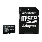 Verbatim Micro SDXC UHS-3 geheugenkaart / 64GB, Computers en Software, USB Sticks, Nieuw, Ophalen of Verzenden