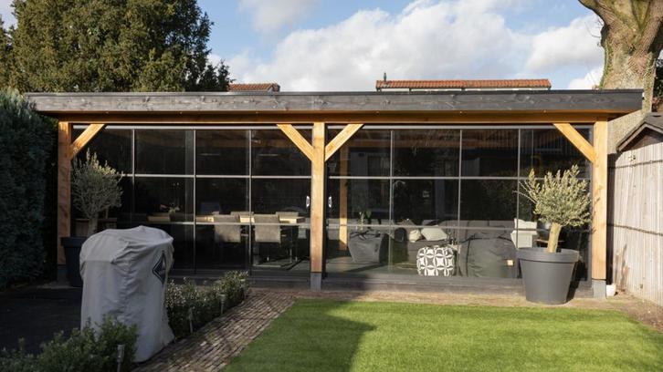 NIEUW! Steellook glazen schuifwanden bij Outdoor Gigant!, Doe-het-zelf en Verbouw, Deuren en Horren, Schuifdeur, Nieuw, Glas, Kunststof