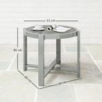 TRUUSK Bijzettafel Tuintafel Rond Weerbestendig Aluminium Ba, Tuin en Terras, Verzenden, Nieuw