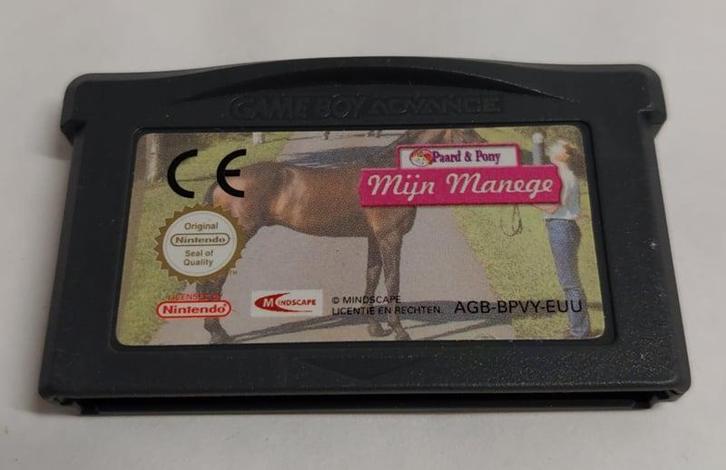 Paard en pony - Mijn manege losse cassette (Gameboy Advance, Spelcomputers en Games, Games | Nintendo Game Boy, Zo goed als nieuw
