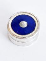 Gustav Gref - Kan - Pillendose Guilloche-Emaille - .800, Antiek en Kunst
