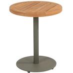 Volta bijzettafel met middenpoot 45xH55 cm aluminium olive, Ophalen of Verzenden, Nieuw