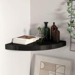 vidaXL Hoekschap zwevend 35x35x3,8 cm MDF zwart, Verzenden, Nieuw