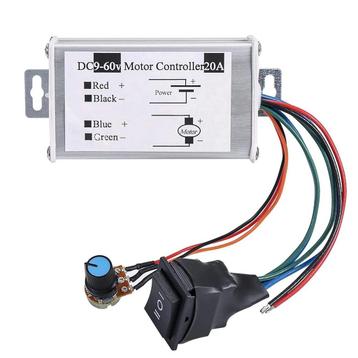 DC Motor Snelheidsregelaar - 9-60V DC - 20A - PWM Controller beschikbaar voor biedingen