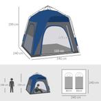 TRUUSK Koepeltent Voor 4 Personen Licht, Stabiel Waterdicht, Caravans en Kamperen, Verzenden, Nieuw
