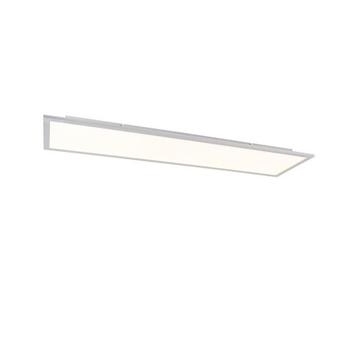 LED paneel staal 120 cm incl. LED met afstandsbediening -, Huis en Inrichting, Lampen | Plafondlampen, Nieuw, Kunststof