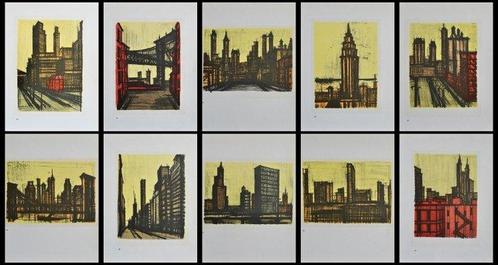 Bernard Buffet (1928-1999) - New York (10 lithographies), Antiek en Kunst, Antiek | Overige Antiek