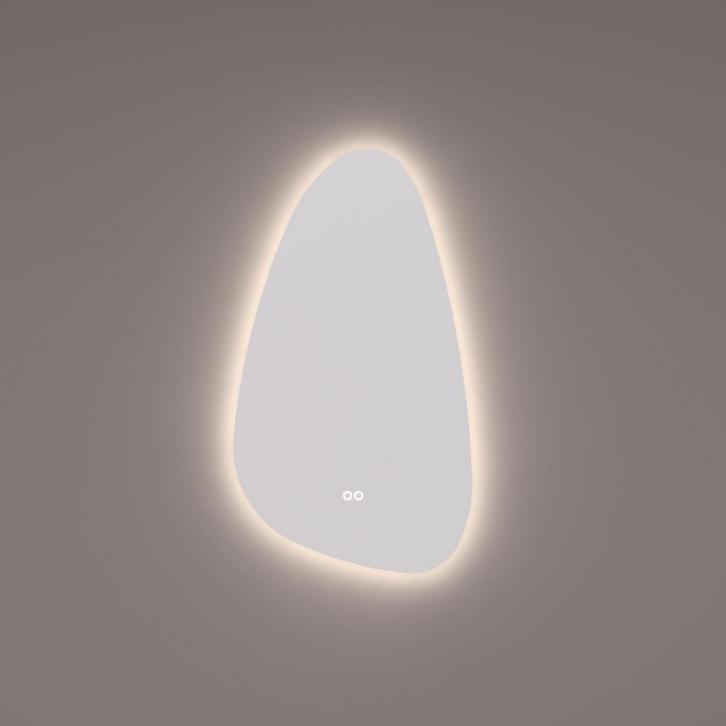 HIPP Design spiegel Organisch met Indirecte LED Rondom 45 x, Huis en Inrichting, Woonaccessoires | Spiegels, Nieuw, Ophalen of Verzenden