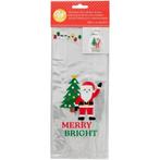 Wilton Traktatiezakjes Kerstman Merry & Bright 20st, Hobby en Vrije tijd, Verzenden, Nieuw