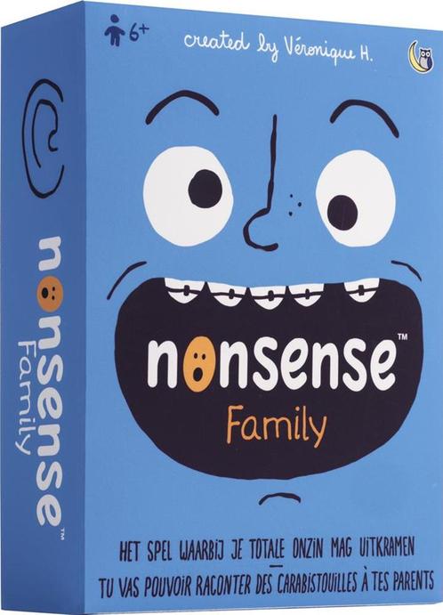 Nonsense Family | Hibou - Kaartspellen, Hobby en Vrije tijd, Gezelschapsspellen | Kaartspellen, Nieuw, Verzenden