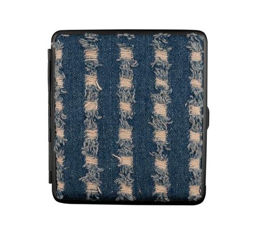 Jeans sigarettenkoker - Blauw, Verzamelen, Rookartikelen, Aanstekers en Luciferdoosjes, Tabaksdoos of Verpakking, Verzenden