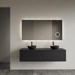 Onderkast Gliss Design Joa Black Veneer 120 CM 2 Laden, Ophalen of Verzenden, Nieuw, Bad