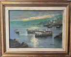 Mario Galanti (1923-1998) - Marina napoletana con barche