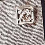 Manchetknopen - 18 karaat Witgoud - 0.08ct. tw. Diamant