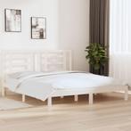 vidaXL Bedframe massief hout wit 180x200 cm, Huis en Inrichting, Slaapkamer | Bedden, Eenpersoons, Verzenden, Wit, Nieuw