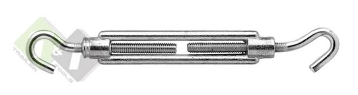 Spanschroef Haak-haak - M6x100mm - Verzinkt, Doe-het-zelf en Verbouw, IJzerwaren en Bevestigingsmiddelen, Schroeven, Nieuw, Ophalen of Verzenden