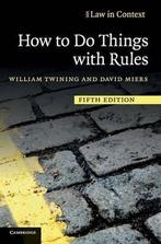 9780521195492 How to Do Things with Rules, Nieuw, William Twining, Verzenden