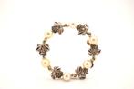 Broche - 19.2 kt. Geel goud Diamant (Natuurlijk) - Parel