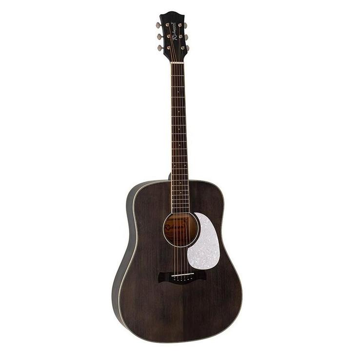 Richwood HSD-35-MBK Heritage Series zwarte dreadnought, Muziek en Instrumenten, Snaarinstrumenten | Gitaren | Akoestisch, Nieuw