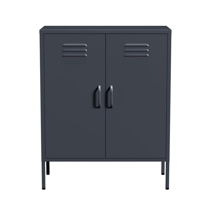 Dressoir | Lockerkast | Opbergkast | 80x40x100cm | Antraciet, Huis en Inrichting, Kasten | Dressoirs, Nieuw, Verzenden