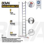 Bovak enkele ladder - Aluminium - Rechte ladder, Doe-het-zelf en Verbouw, Ladders en Trappen, Nieuw, Ladder, Ophalen of Verzenden