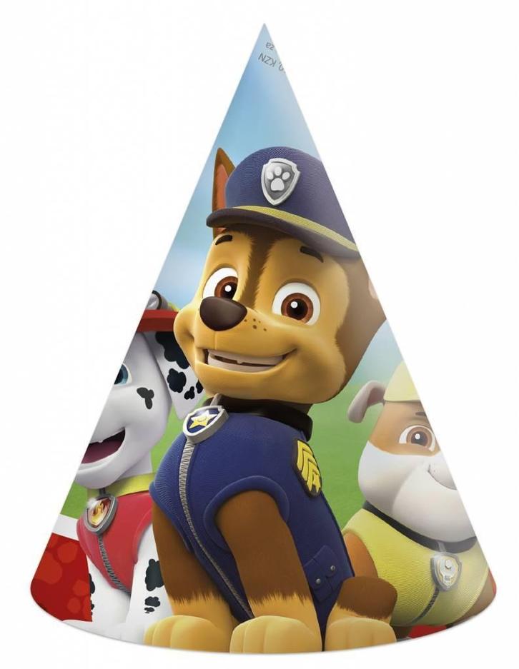 Paw Patrol Feesthoedjes 6st, Hobby en Vrije tijd, Feestartikelen, Nieuw, Verzenden