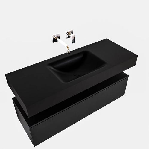 Badkamermeubel AQS Ibiza 120 cm Solid Surface Wastafel Mat, Huis en Inrichting, Badkamer | Badkamermeubels, Ophalen of Verzenden
