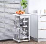 Keukenwagen met Lade, Manden & Zijrekken – 83 cm, Huis en Inrichting, Verzenden, Nieuw