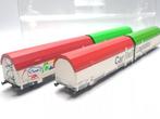 TI-H0 H0 - T3301/T3330 - Modeltrein goederenwagon (2) - 2x, Hobby en Vrije tijd, Modeltreinen | H0, Nieuw
