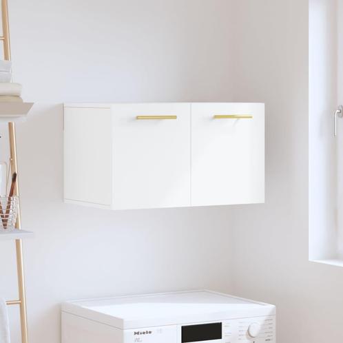 vidaXL Wandkast 60x36,5x35 cm bewerkt hout wit, Huis en Inrichting, Kasten | Overige, Nieuw, Verzenden