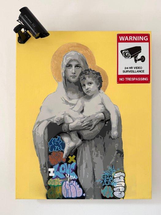 Quiona+ - Sanctity Under Surveillance (Security Camera, Antiek en Kunst, Kunst | Schilderijen | Modern