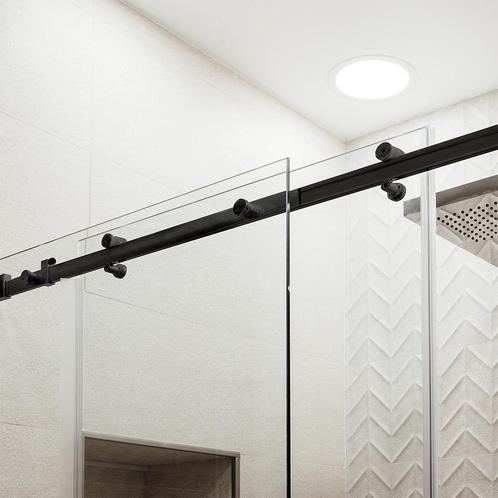 Verona schuifdeurrail voor douche nis - Zwart, Doe-het-zelf en Verbouw, Glas en Ramen, Nieuw, Ophalen of Verzenden
