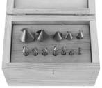 HSS verzink- en ontbraamfrezen tin gecoat set 12-delige, Verzenden, Nieuw