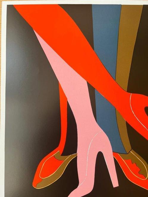 Bernard Villemot - poster decorativo- BALLY SHOES- VILLEMOT, Antiek en Kunst, Kunst | Tekeningen en Foto's