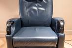 Fitform Welness 232 Sta op stoel zitbreedte 57cm blauw leder, Minder dan 75 cm, Stof, Zo goed als nieuw, 50 tot 75 cm