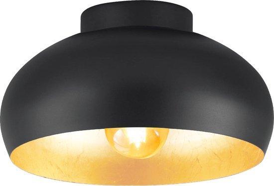 EGLO Mogano 2 Plafondlamp - E27 - Ø28 cm - Zwart|Bladgoud, Huis en Inrichting, Overige Huis en Inrichting, Verzenden