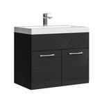 Badkamermeubel Montreal Set 01 60 x 35 cm Zwart Badmeubel, Verzenden, Nieuw, Wastafelkast