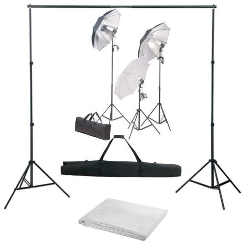 vidaXL Fotostudioset met verlichtingsset en achtergrond, Audio, Tv en Foto, Fotografie | Fotostudio en Toebehoren, Nieuw, Verzenden