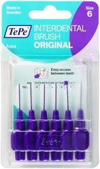 TEPE INTERDENTAL BRUSH ORIGINAL 1,1 MM TANDENRAGERS (LILA).., Verzenden, Nieuw