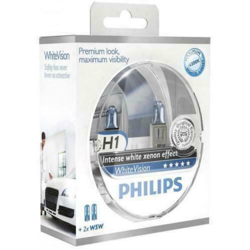 Philips H1 WhiteVision Intense White effect+ 2 x W5W gratis, Auto diversen, Auto-accessoires, Nieuw